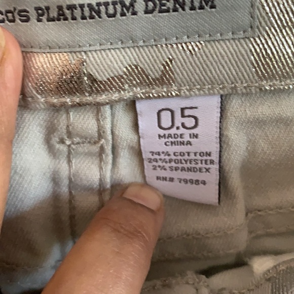 Chico’s Platinum Denim Capri/ crops - Picture 5 of 13